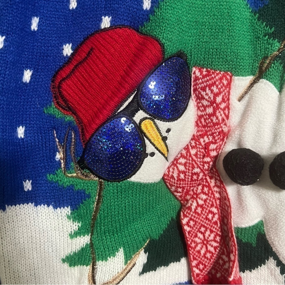 Snowman Beer Belly Ugly Christmas Sweater
Embellished Bling Medium Jolly Sweater - Picture 5 of 7